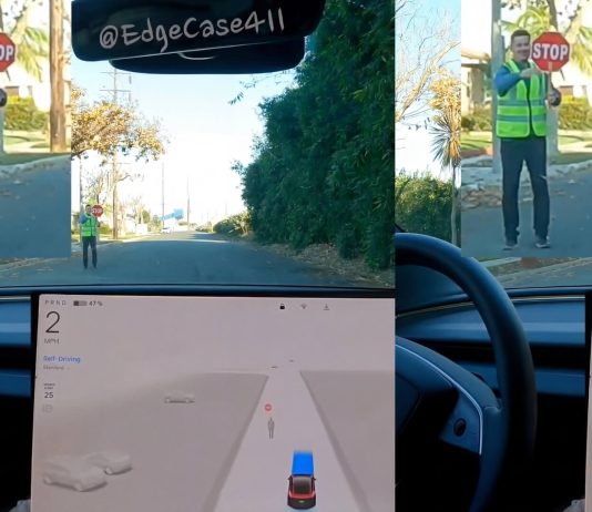Tesla FSD v14.2.1 Responds to Hand Control Even When Stop Sign Conflicts Tesla FSD v14.2.1 Responds to Hand Control